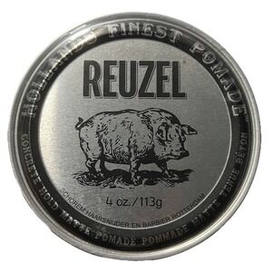 Reuzel Concrete Hold Matte Pomade 4 oz Tin Silver Strong Hold Men's Grooming